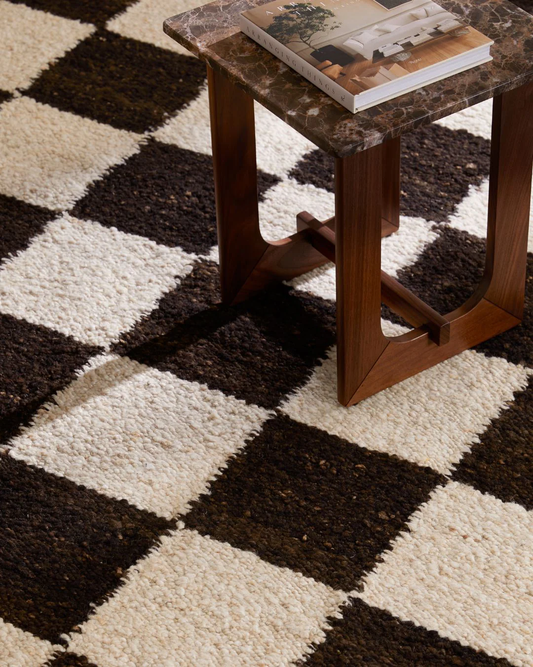 Checker Rug Chocolate - Image 2