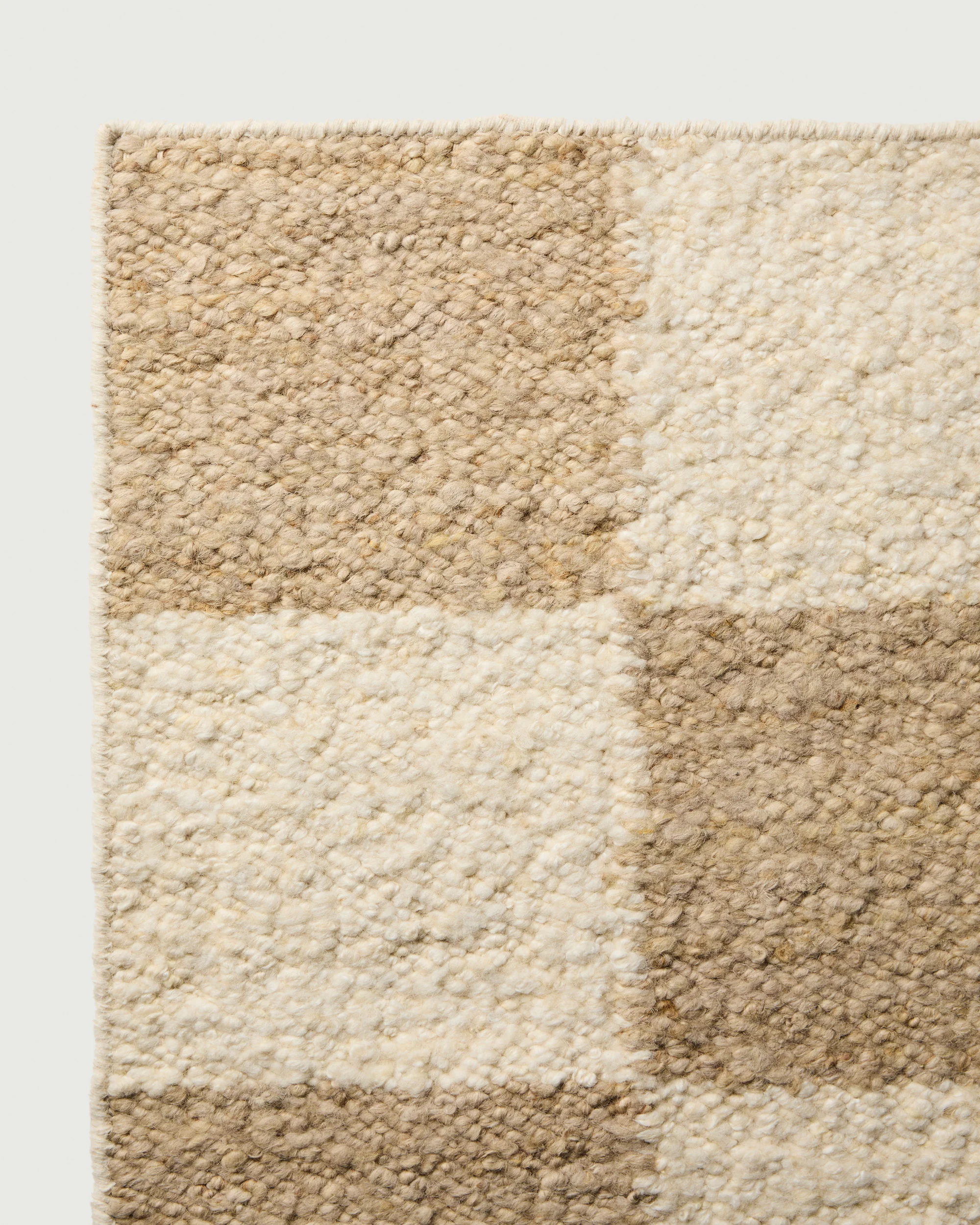 Checker Rug Ivory & Sand - Image 4