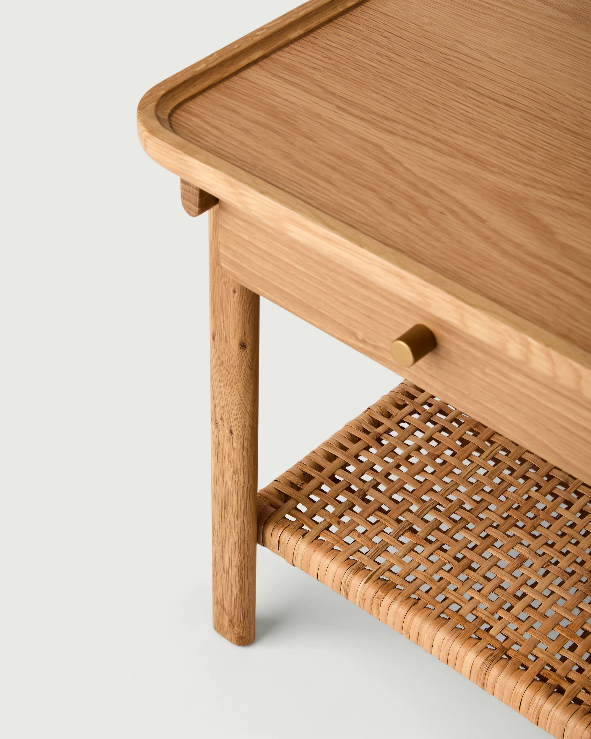 Post Bedside Table Oak - Image 3