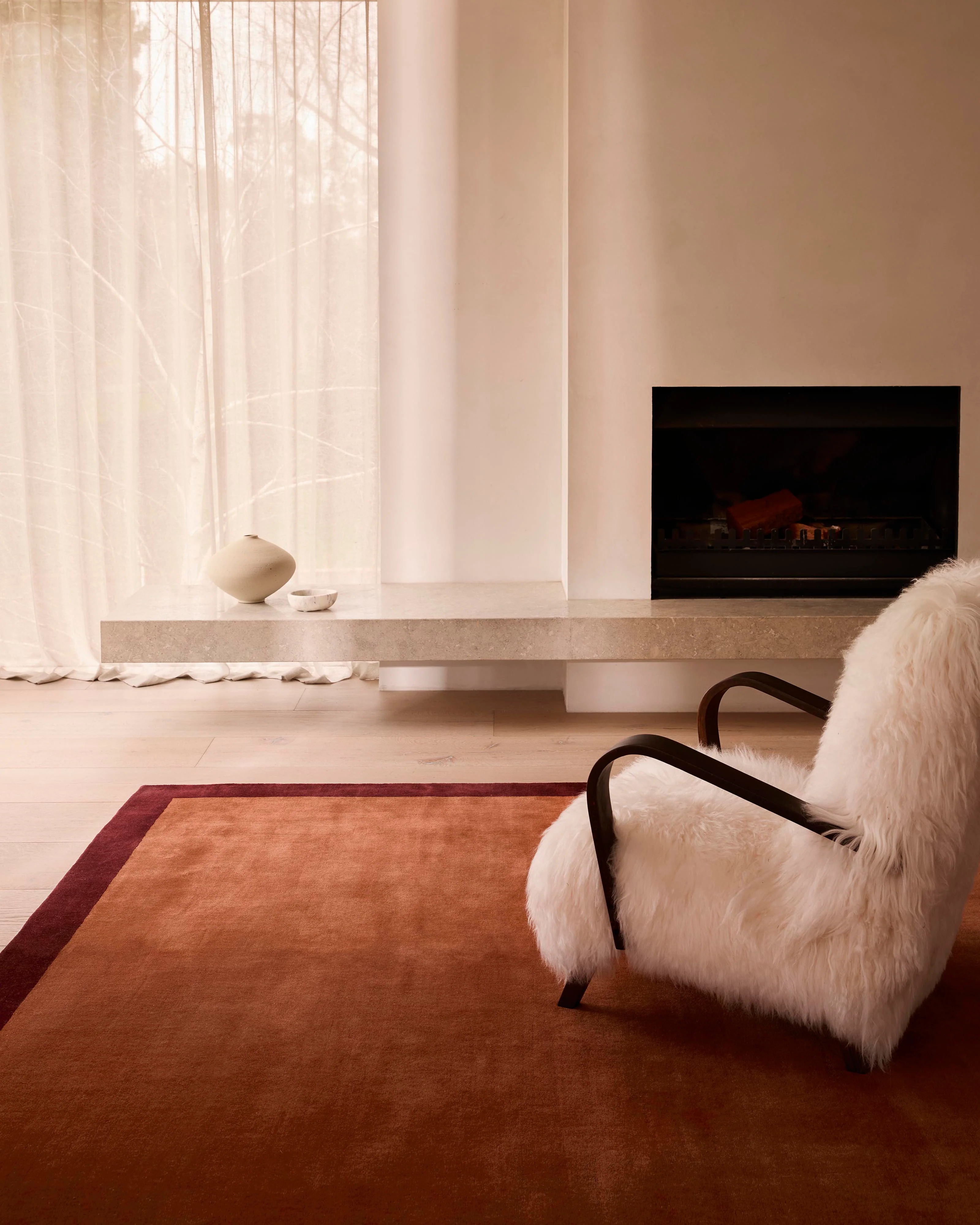 Frame Rug Merlot & Copper - Image 3